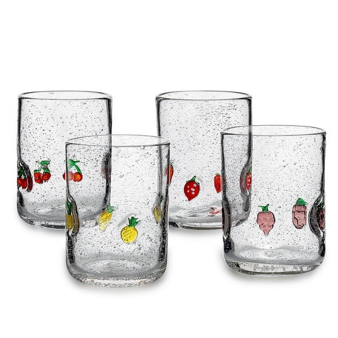 Seaside Bubble 16 oz. Drinking Glass Set of 4 by Twine – Uptown Spirits