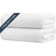 thumbnail image 1 of HOMEXCEL Bath Towels Pack of 2, (27 x 54 Inches) Microfiber Ultra Soft Highly Absorbent Bath Towel Set, Lightweight and Quick Drying Towels for Body, Sport, Yoga, SPA, Fitness, White, 1 of 7