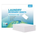HOMEXCEL Laundry Detergent Sheets Fragrance Free EcoFriendly, (200