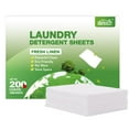 HOMEXCEL Laundry Detergent Sheets Fresh Scent EcoFriendly, (200 Loads