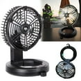 thumbnail image 1 of HOMEYA 10400mAh Camping Fan with LED Light, Rechargeable Battery Operated Tent Fan with Camping Lantern for Office Bedroom Outdoor Fishing, 1 of 9