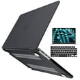 thumbnail image 1 of HOMEYA 2023 MacBook Air 15 inch Case M2 A2941 Plastic Hard Shell Case & Keyboard Cover & Screen Protector for Apple Mac Air 15 with Touch ID, Black, 1 of 8