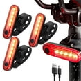 thumbnail image 1 of HOMEYA 3 Packs Rechargeable Bike Tail Light Set, Waterproof LED Bicycle Rear Safety Warning Lights with USB Charging, 1 of 8