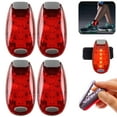 thumbnail image 1 of HOMEYA 4 Packs 5-LED Safety Lights,Clip On Warning Strobe Lights,3 Modes Bike Tail Safety Lights for Bike Jogging Running Walking Dog, 1 of 10