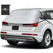 HOMEYA Car Rear Window Snow Cover SUV Back Windshield Winter Dust Rain Ice Protector for SUVs and Trucks