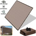 thumbnail image 1 of HOMEYA 6x8ft Sun Shade Cloth Privacy Screen Fabric With Grommets UV-Blocking Outdoor Canopy for Pergola Patio Garden Backyard, Brown, 1 of 9