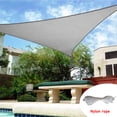 thumbnail image 1 of HOMEYA 8'x 8'x 8' Triangle Sun Shade Sail Canopy,95% UV Blockage Waterproof Sunshade,Durable Canopy Awning Shelter for Outdoor Patio Garden Backyard, 1 of 8