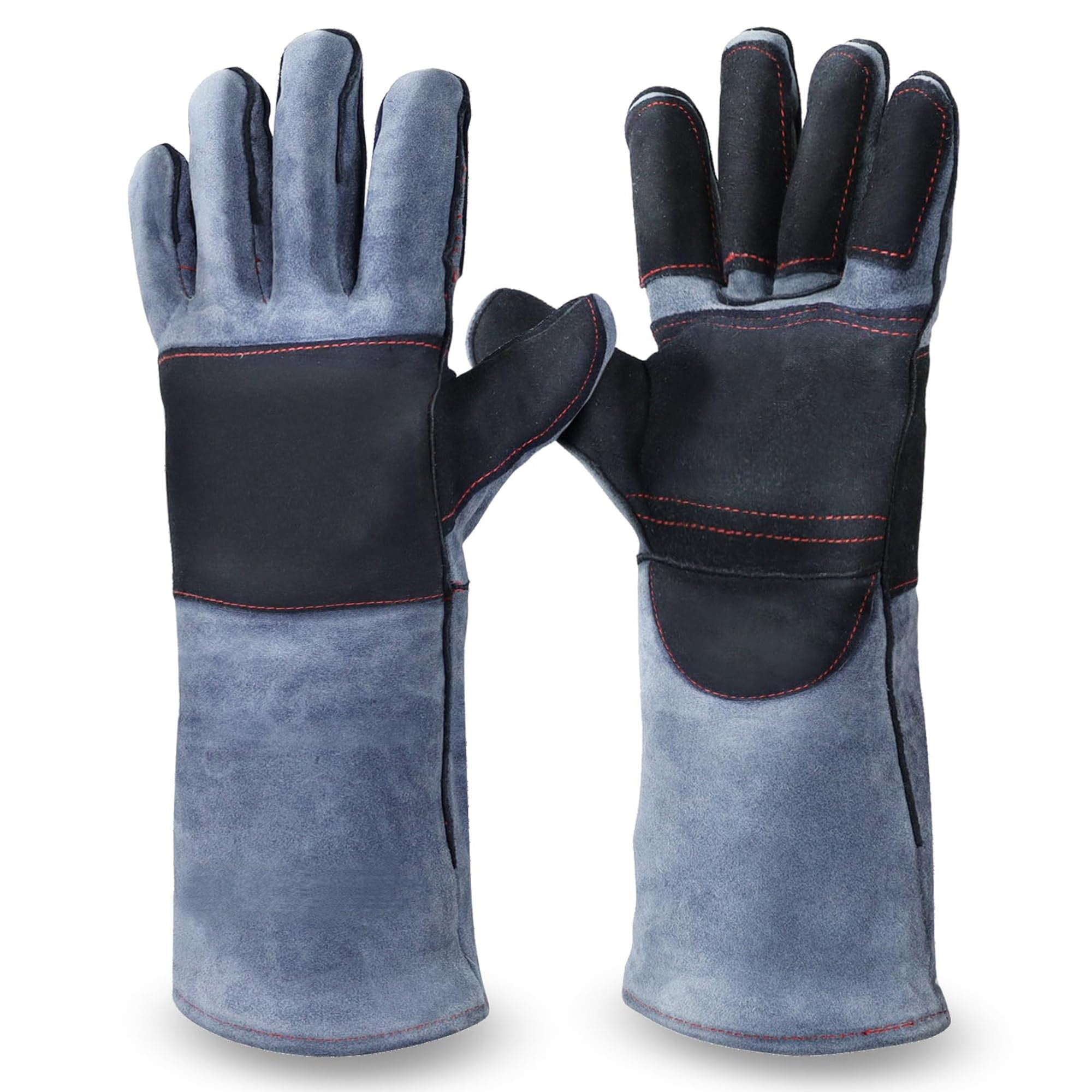 Homeya Animal Handling Gloves Bite Proof Reinforced Leather Padding Gloves Dog Cat Scratch Homeya Animal Handling Gloves Bite Proof Reinforced Leather Padding Gloves Dog Cat Scratch