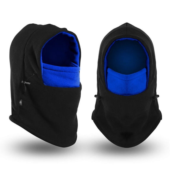 HOMEYA Balaclava Ski Mask for Boys Girls Toddlers,Fleece Thick Warm Windproof Adjustable Winter Hats,Cold Weather Face Mask Neck Warmer,Blue