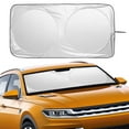 thumbnail image 1 of HOMEYA Car Windshield Sunshade Cover Visor, Foldable Front Window Sun Shade for Most Car SUVs and Trucks, Keep Vehicle Cool, Silver, 1 of 8