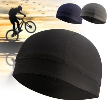 Skull Cap Helmet Liner Beanie – Moisture Wicking & UV Protection – For Cycling, Motorcycle, Sports – Unisex
