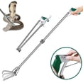 thumbnail image 1 of HOMEYA Foldable 47" Snake Tongs Heavy Duty Catcher Reptile Grabber Hook Stick Wide Jaw Handling Tool, 1 of 7