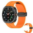 thumbnail image 1 of HOMEYA Magnetic Watch Band Compatible with Samsung Galaxy Watch 7 Ultra 47mm,Waterproof Soft Silicone Sport Strap,Adjustable Replacement Wristband for Men Women,Orange, 1 of 10