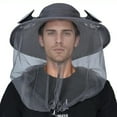 thumbnail image 1 of HOMEYA Mosquito Net Hat with Fan Built-in, Wide Brim Solar Fan Hat With Netting, Outdoor Camping Fishing Hat with 2 Fans, 3 Speeds Adjustable for Men Women - Dark Gray, 1 of 9