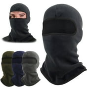 HOMEYA Polar Fleece Balaclava Winter Warm Face Mask Hood Thermal Neck Gator Ski Motorcycle Cycling Helmet Liner, Men Women, Gray