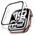 thumbnail image 1 of HOMEYA Rugged Case Compatible for Apple Watch 42mm Series 10 with Tempered Glass Screen Protector,Hard PC Protective Cover Case Shockproof Bumper for iWatch 42mm,Clear, 1 of 8