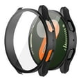 thumbnail image 1 of HOMEYA Screen Protector Case for Samsung Galaxy Watch 7 40mm, Hard PC Anti-Scratch Protective Cover with Tempered Glass, Black, 1 of 7