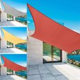 thumbnail image 1 of HOMEYA Sun Shade Sail Rectangle 12' x 12' Outdoor Garden Patio Party Sunscreen Awing Triangle Canopy 98% UV Block with Free Rope, 1 of 6