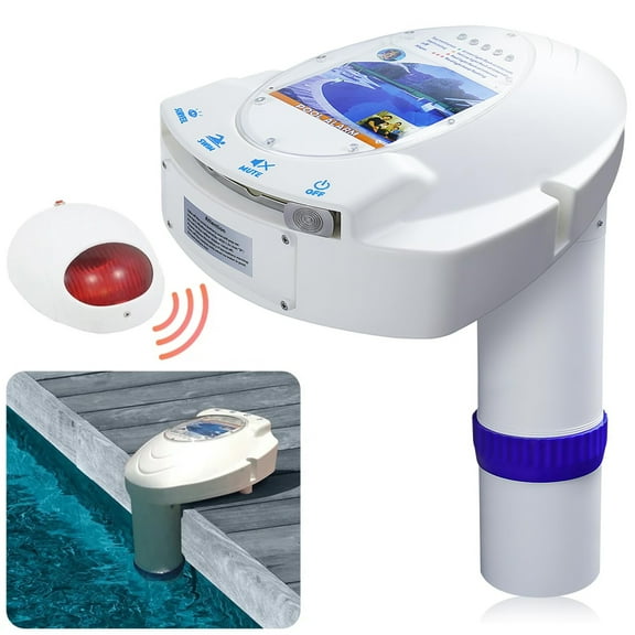 HOMEYA Pool Alarm with Remote Receiver, Water Motion Sensor Swimming Pool Alarm Child Safety System for Inground & Above Ground Pools