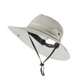 thumbnail image 1 of HOMEYA Womens Summer Sun Hat,Outdoor UV Protection Wide Brim Bucket Hat with Ponytail Hole,Foldable & Breathable Beach Hat for Outdoor Travel Gardening,Beige, 1 of 10