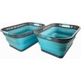 thumbnail image 1 of HOMEZY-US 42L (11 Galloons) Collapsible Plastic Laundry Basket - Foldable Up Storage Container/Organizer - Portable Washing Tub - Space Saving Hamper/Basket[BPA Free], 1 of 13