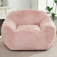 thumbnail image 1 of HOMGUAVA Giant Bean Bag Chair for Adults & Kids, Oversized Bean Bag Couch Sofa w/ Wide Armrests, Large Lazy Bean Bag Chair w/ Stuffed Memory Foam, Pink, 1 of 8