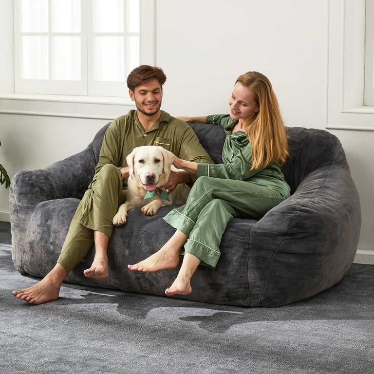 Two Seater Bean Bag Chair For Two Adults Giant Bean Bag Couch