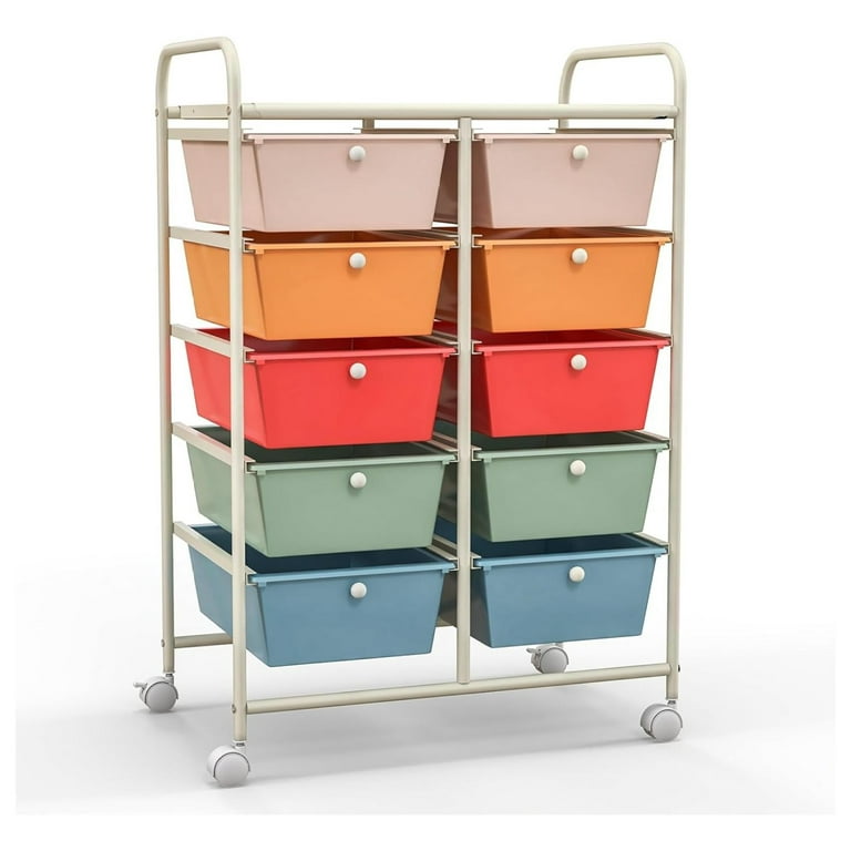 Storage Cart With Drawers HOMGX Storage Cart With 20 Drawers, 20
