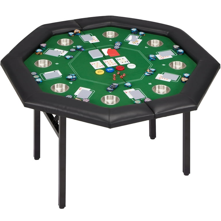 代引き人気 8-Player HOMHUM Poker Gaming Leisure Casino Foldable, Table ポケモンカードゲーム