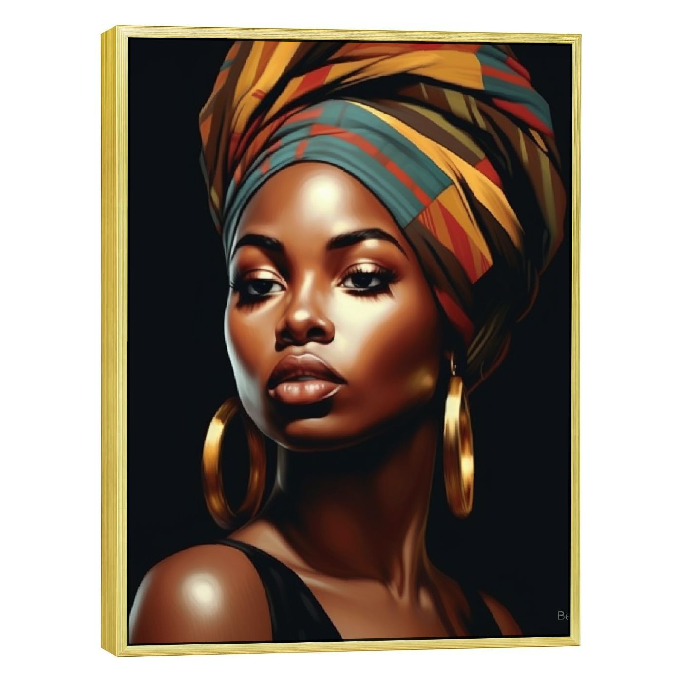 HOMICOZI African American Canvas Art Paintings,African Woman Black