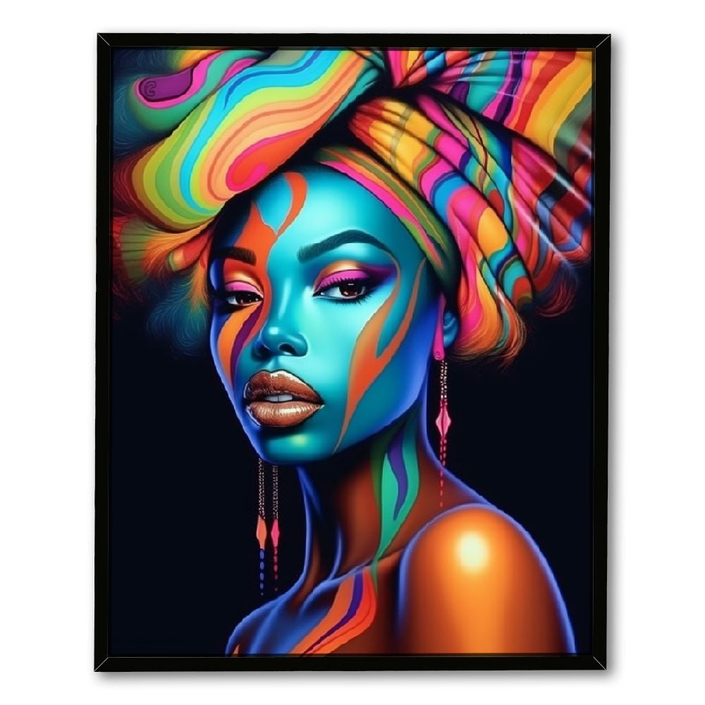 HOMICOZI African American Canvas Art Paintings,African Woman Colorful ...