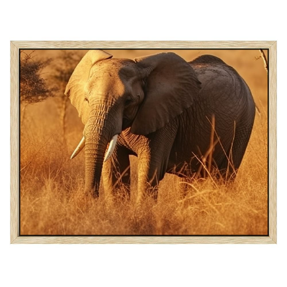 HOMICOZI African Elephant Canvas Wall Art African Grassland Animals