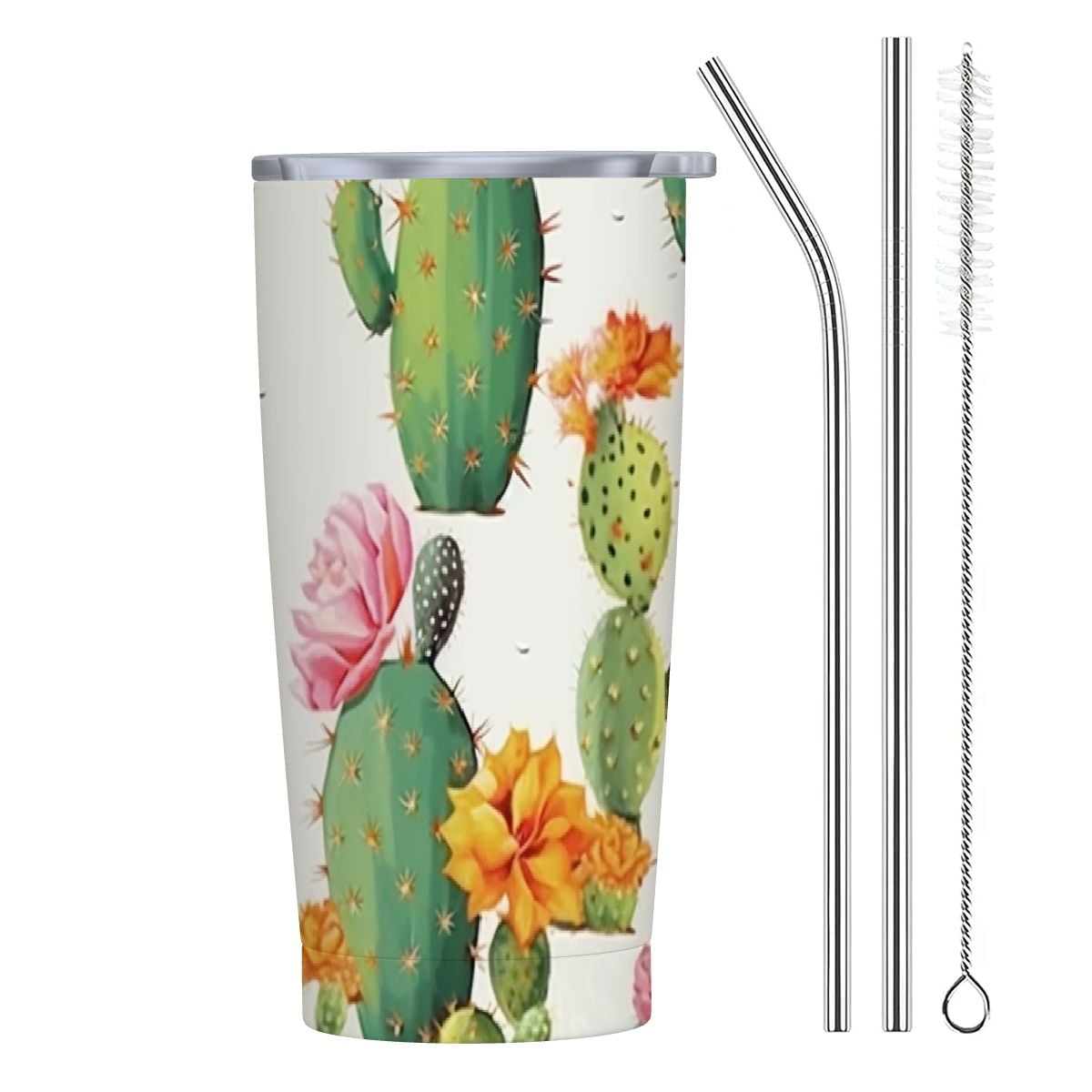 HOMICOZI Cactus Coffee Cup Watercolor Cacti Coffee Mug Stainless Steel ...