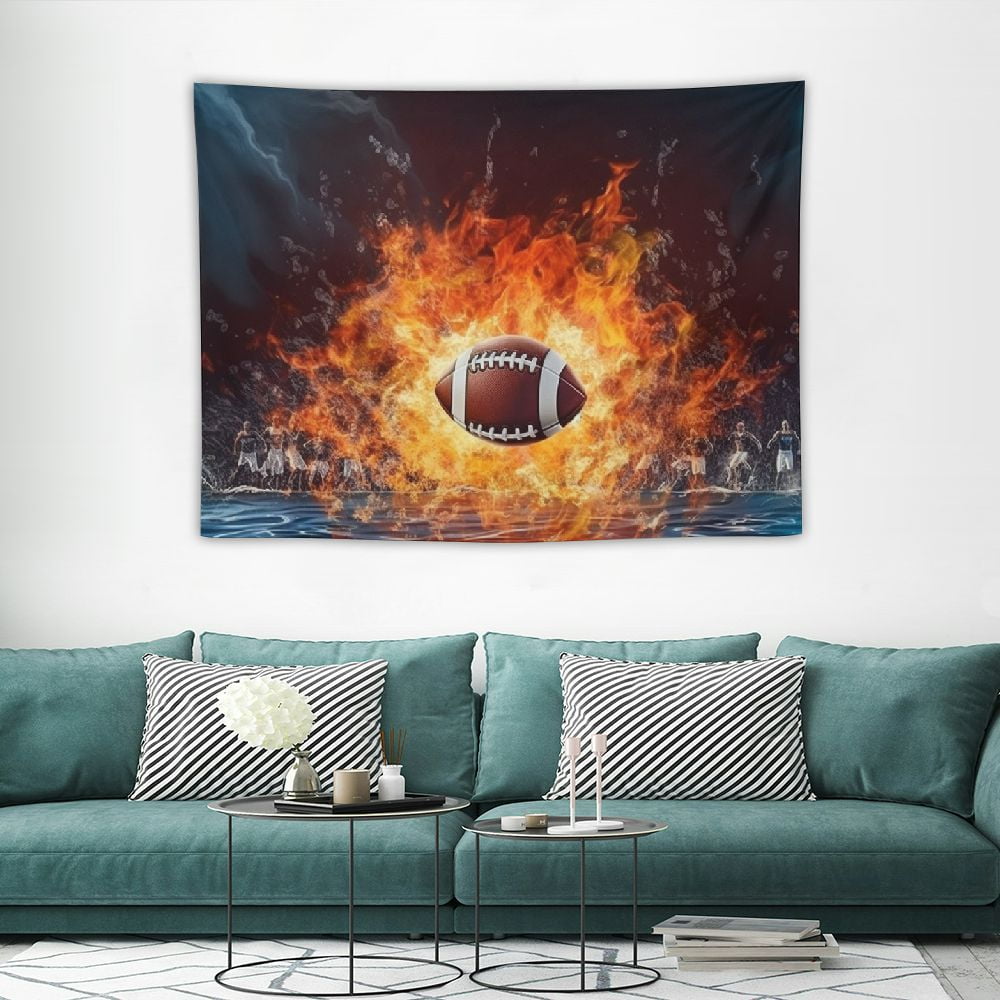 HOMICOZI Cool Sports American Football Tapestry Wall Hanging Sports