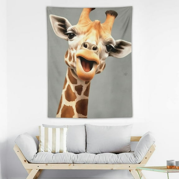 HOMICOZI  Giraffe Decor Picture Animal Wall Art Funny Nursery Wall Decor Framed Ready to Hang, 30x40