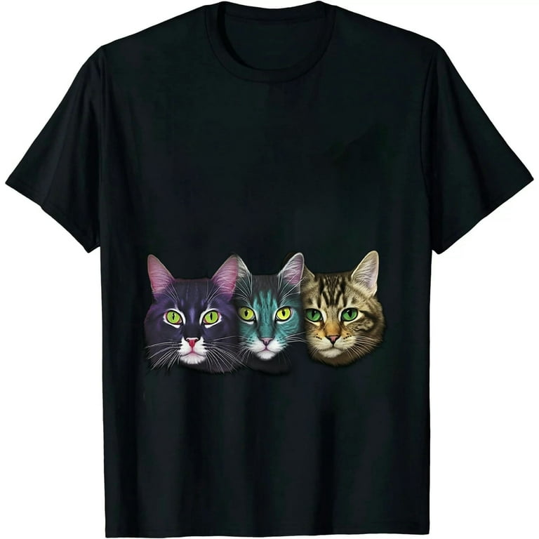 Hiss Funny Cats Kittens Rock Rockin T-Shirt Gift Tee Pun