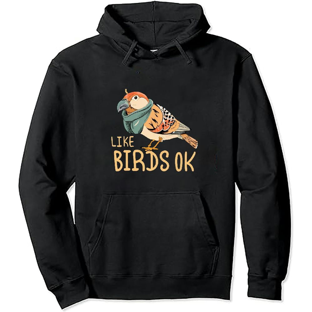 HOMICOZI I Just Really Like Birds Parrot Cockatoo Budgerigar Hoodie ...