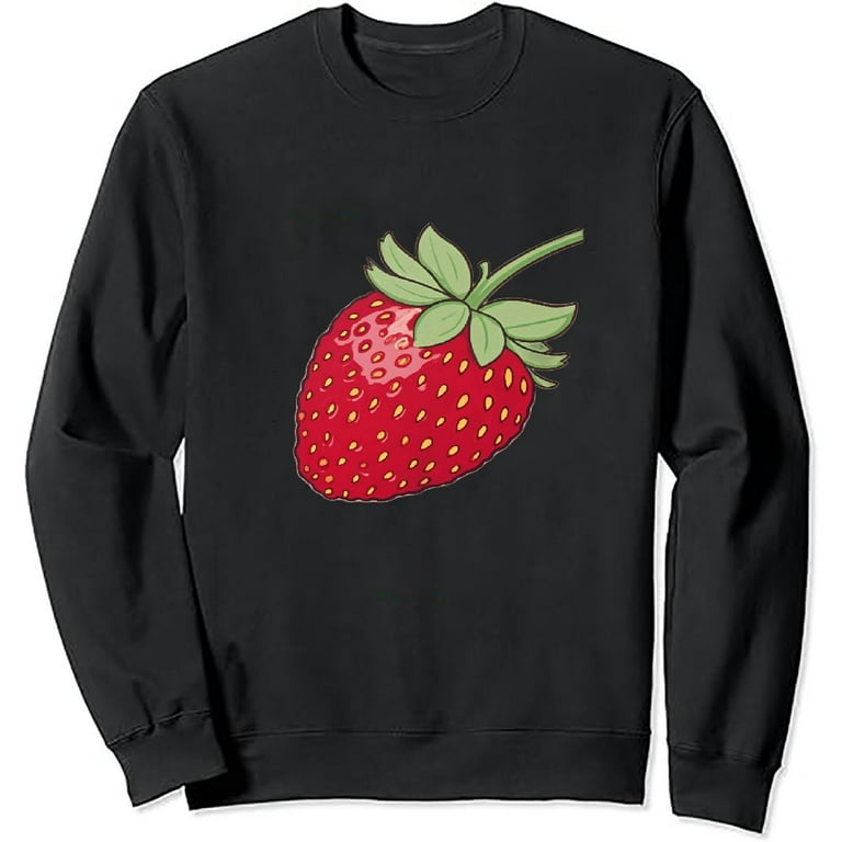 HOMICOZI Japanese Aesthetic Strawberry Cute Sweatshirt Kawaii