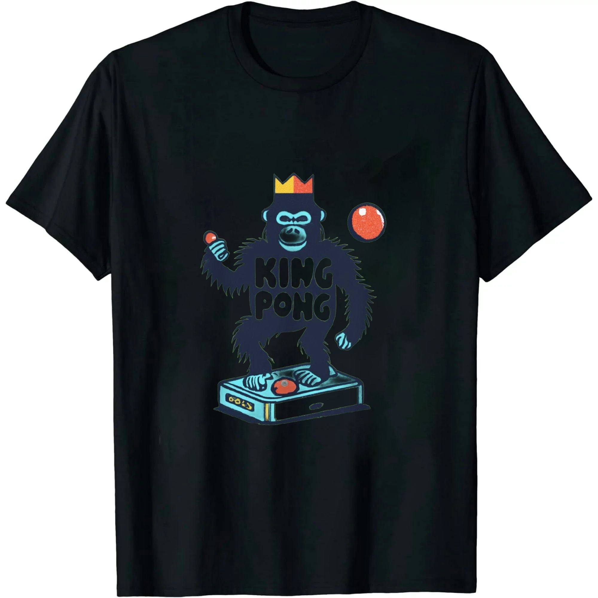 HOMICOZI King Pong T-Shirt | Vintage Faded Ping Pong T-Shirt | Youth ...