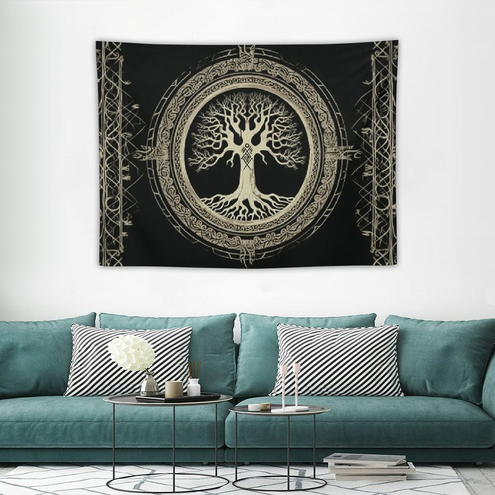 HOMICOZI Nordic Vikings Tapestry Viking Yggdrasil Tree of Life Celtic ...