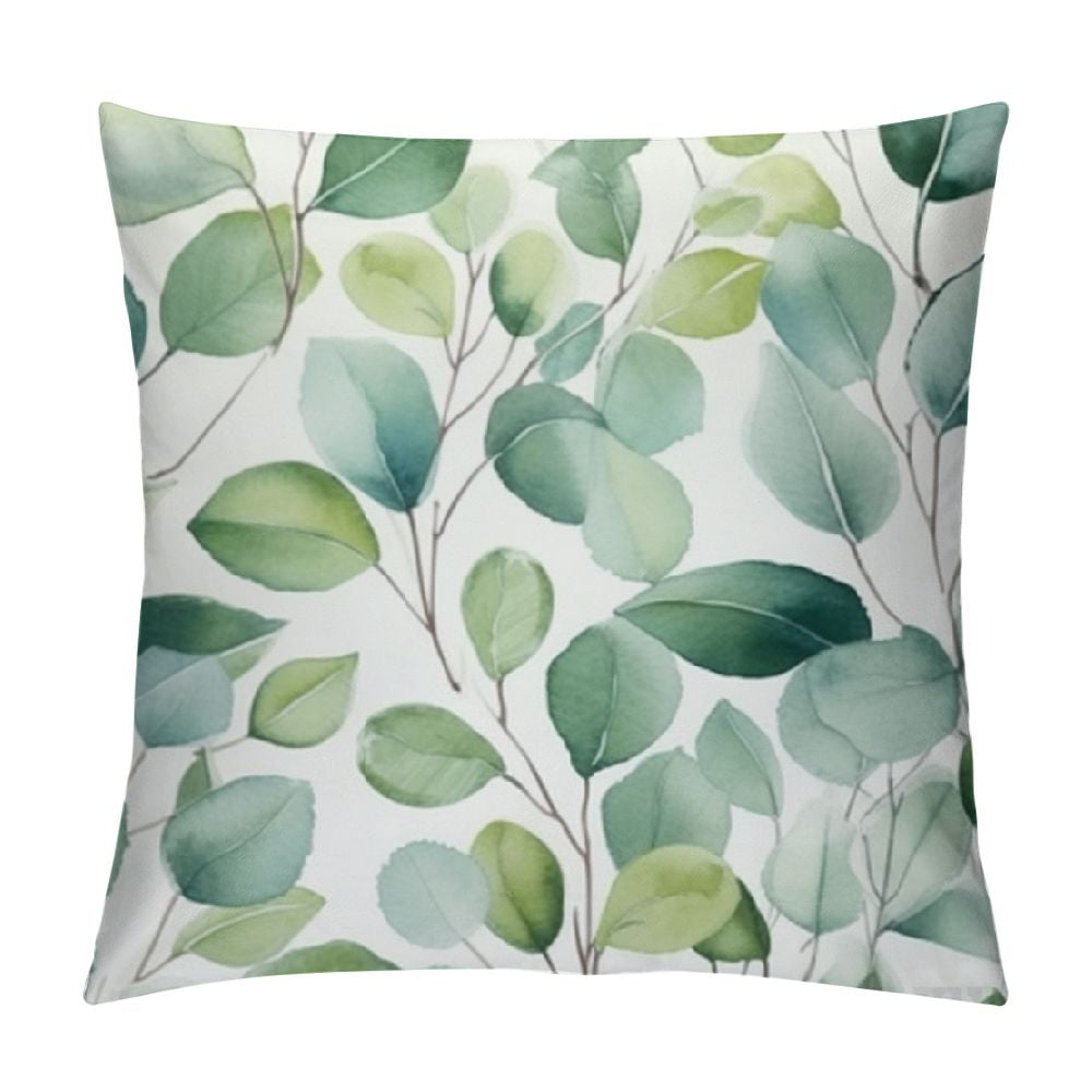 HOMICOZI Sage Green Spring Throw Pillow Covers Pillow Case Watercolor