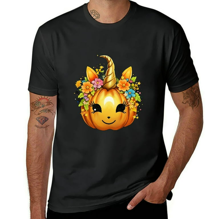 Cute Unicorn Pumpkin Halloween Thanksgiving T-Shirt Cute Unicorn Pumpkin Halloween Thanksgiving T-Shirt