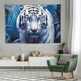 thumbnail image 1 of HOMICOZI  White Tiger Walking Tapestry Wall Hanging Tapestries Hanging Art Decor for Living Room Bedroom, 1 of 7