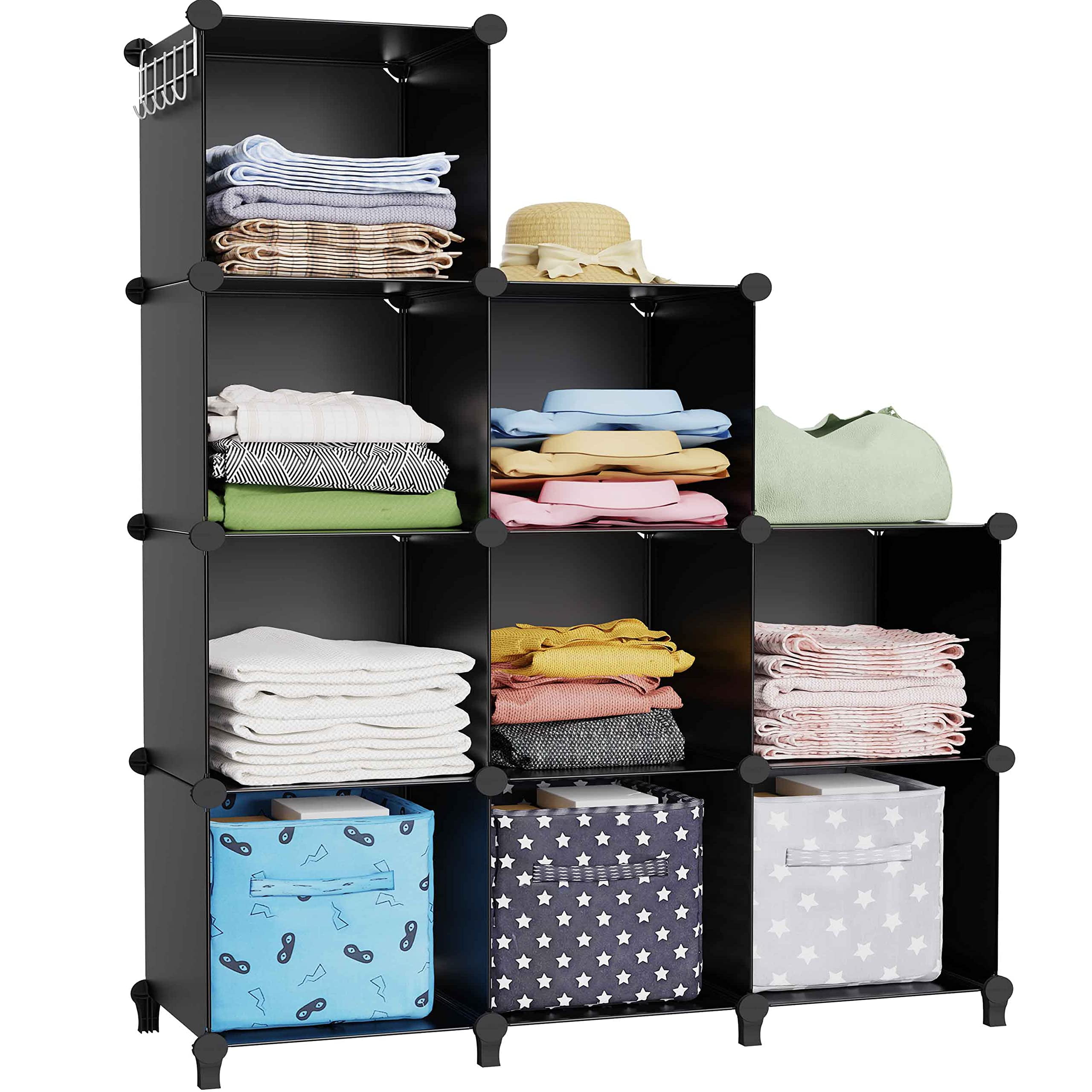 HOMIDEC Closet Organizer, 9-Cube Closet Organizers and Storage ...