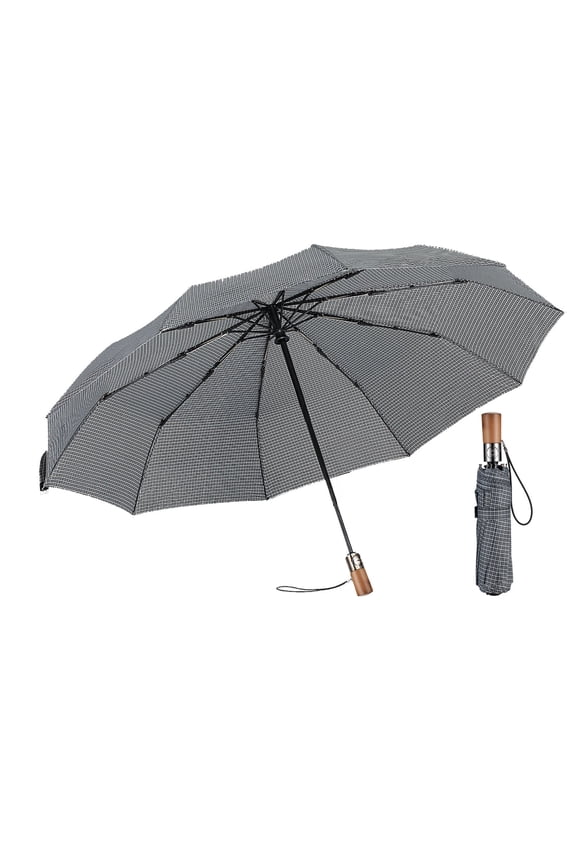 Compact Folding Umbrella,Automatic Opening Business Travel Parasol,Compatible Rainy and Sunny Weather