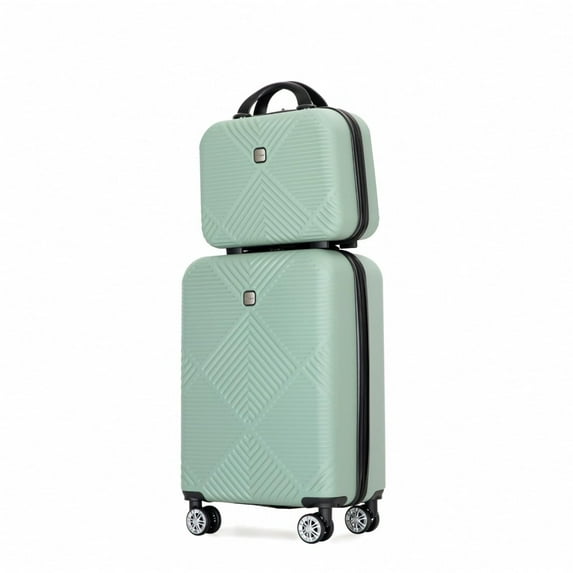 HOMIQUEEN Carry on Luggage Sets, ABS Carry On Luggage Sets with Spinner Wheels, Hardside Expandable Luggage Sets 20''/24'', Hardshell Travel Luggage Sets Women Suitcase