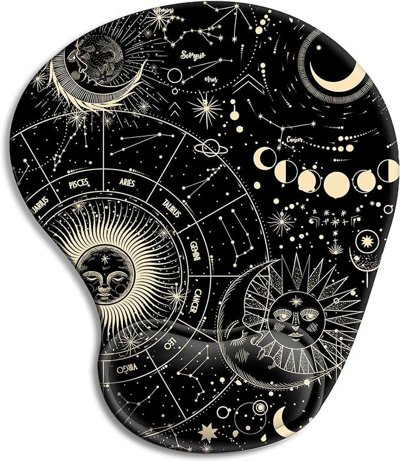 HOMKUMY Ergonomic Mouse Pad with Gel Wrist Rest Support, Cute Mouse