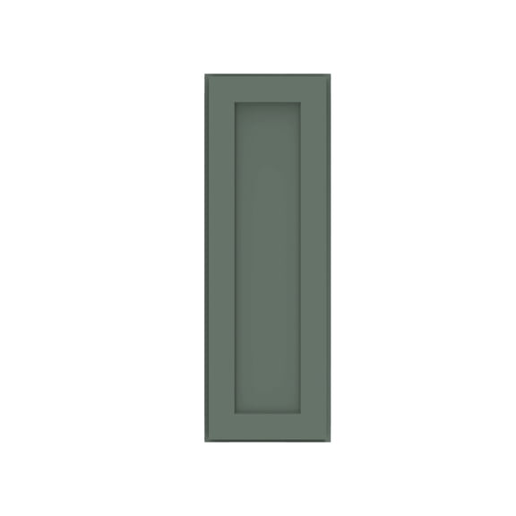 HOMLUX 12 in. W x 12 in. D x 36 in. H Ready to Assemble Wall Kitchen Cabinet in Shaker Basil 1-Door-2 Shelves