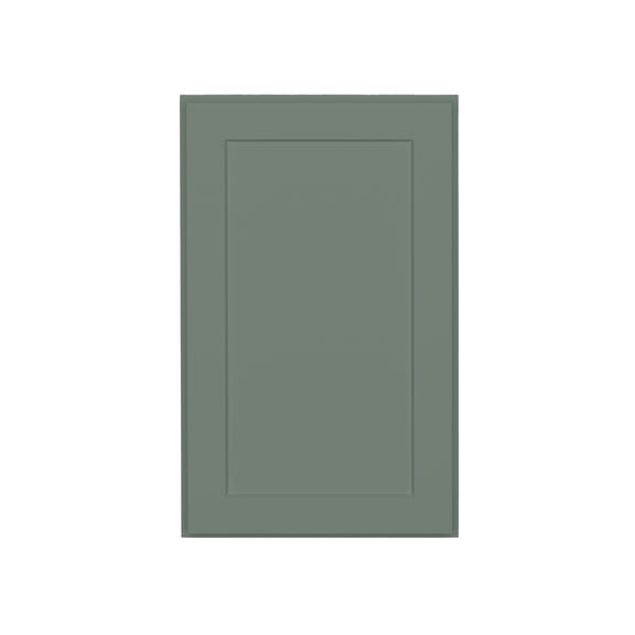 HOMLUX 18 in. W x 12 in. D x 30 in. H Ready to Assemble Wall Kitchen Cabinet in Shaker Basil 1-Door-2 Shelves