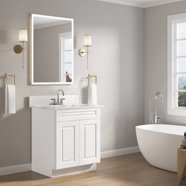 EVIVA Joy White Freestanding 28 Inch Bathroom Vanity - Walmart.com